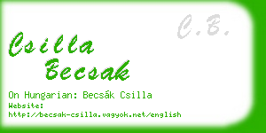 csilla becsak business card